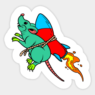 rocket mouse Sticker